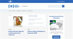 Desktop Screenshot of pe.agenciasebrae.com.br