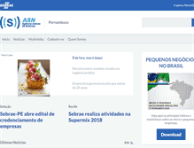 Tablet Screenshot of pe.agenciasebrae.com.br